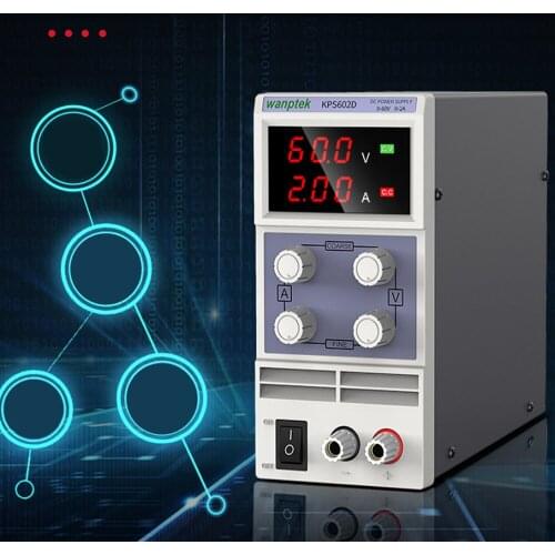 Wanptek Mini Switching DC Power Supply KPS602D Single Channel 60V 2-5A Adjustable SMPS Digital