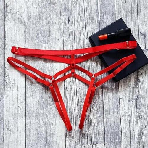 Womens Panties Sexy Strap Thongs Hot Sale Pure Color Skin-Skinned Classic Hollow High Elastic Appealing Panties трусы