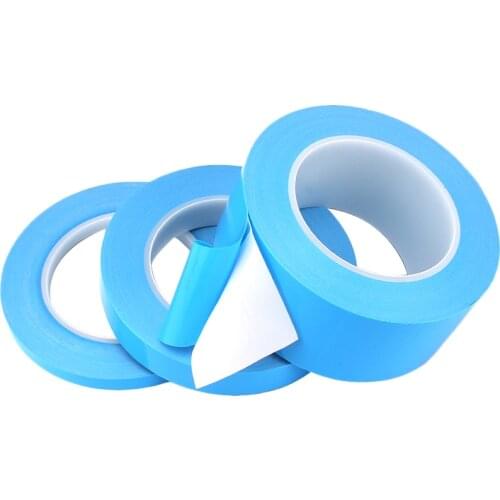 1PCS 25m / Roll 8mm 10mm 12mm 20mm width Thermal Double-sided Tape Adhesive LED Module Heat Sink High Temperature Tape