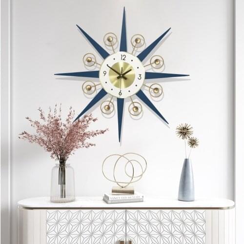 3D Wall Hanging Decor Digital Clock Modern Home Decoration Wall Metal Wrought Iron Office House Decor Living Room Wall Clock
