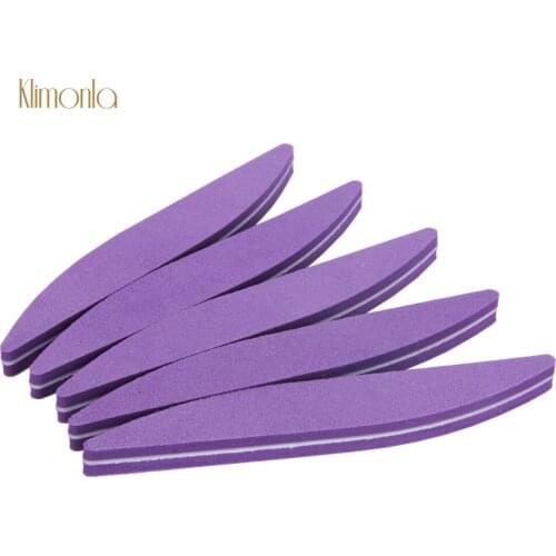5Pcs Nail File 100/180 Grit Professional Purple Sponge Buffing Grinding Files Manicure UV Gel Polisher File Sandpaper Tools