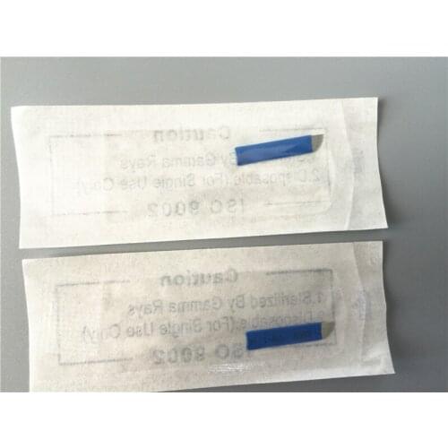 500pcs Microblading 18 pins Needles for tattoo Permanent Makeup Manual Eyebrow Blade For 3D Embroidery Tattoo Pen Machine