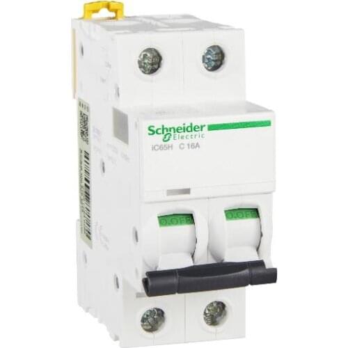 A9F28216 IC65H 2P C16A IC65H miniature circuit breaker, C curve, 2P, 16A