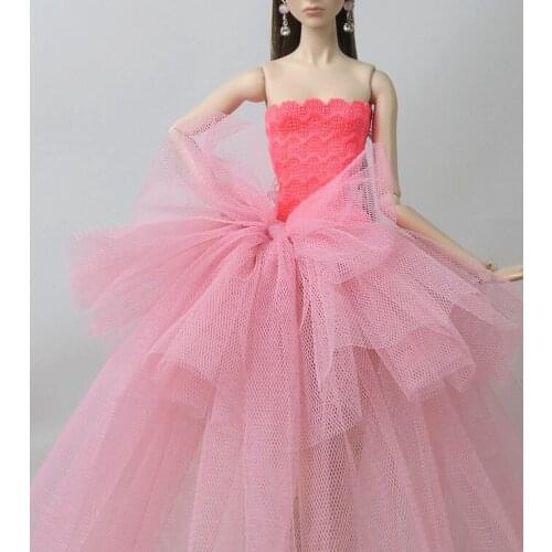 Case for Barbie doll clothes princess clothing accessories apparel trade wedding dress big skirt wear