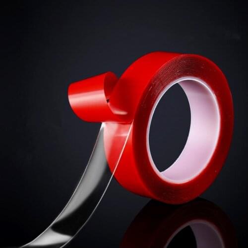 1 Roll 3 Meter Double Sided Adhesive Tape Acrylic Transparent No Traces Sticker for LED strip Car Fixed Phone Tablet Fixed