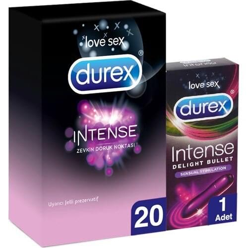 Durex Intense Condoms 20 S + Durex Delight Bullet Vibrator