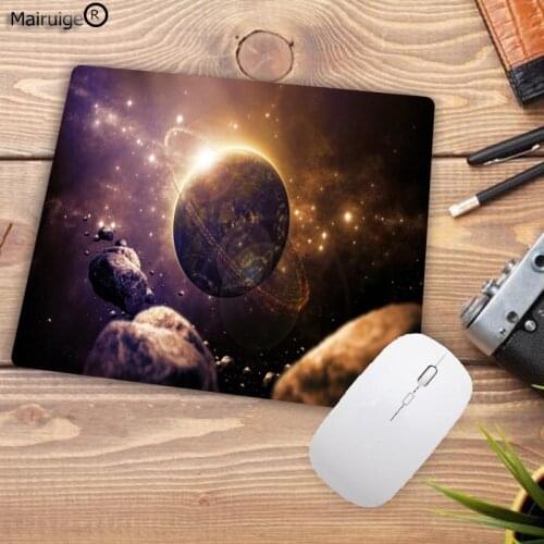 MairuigeThe Earth and the Moon in Space Mousepads Optical Computer Mouse Mat Mice Pads Gaming Speed Mats Overlock Mouse Pad