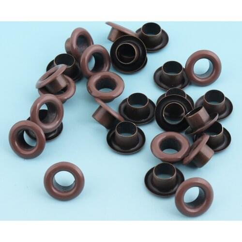 Grommet Eyelets 200sets Brownness Round Grommets Metal eyelets for Sewing Bead Cores Clothes Leather/ Canvas/Shoe Making