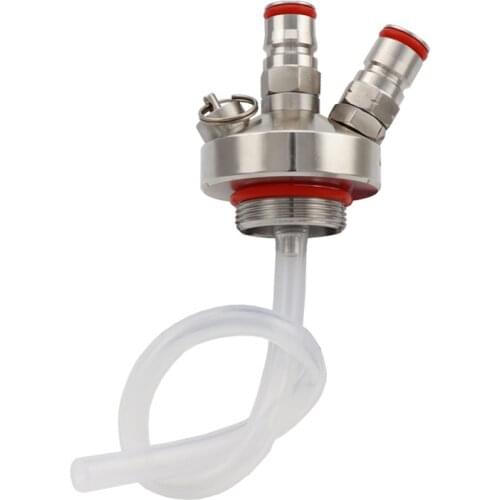 304 Stainless Steel Mini Keg Tap Dispenser with 12'' beer hose tube for Mini Craft Beer Growler Homebrew Spear