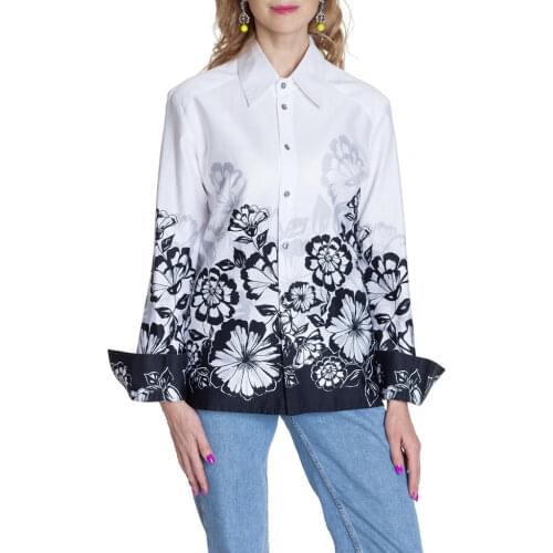 Модный Дом "Ия Йоц" Womens White Shirts