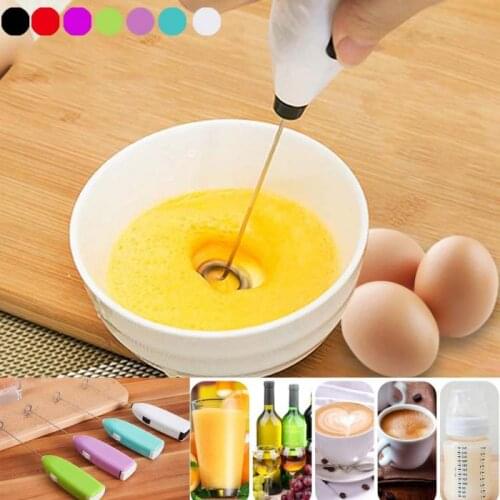 Fashion Drinks Milk Frother Foamer Whisk Mixer Stirrer Egg Beater Electric Mini Handle Cooking Tools FBE3