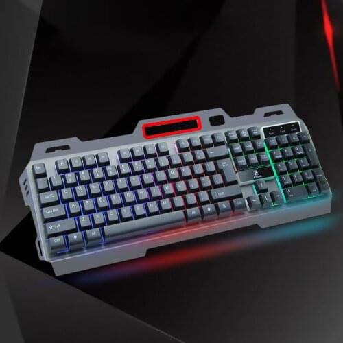 Washable Wired Gaming Keyboard Portable Backlit 109 Key Mechanical Feel Keyboards For Computer Game Laptop Home Business Office