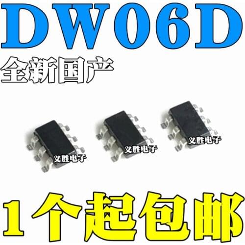 NEW DW06D SOT23-6 In one lithium battery protection IC chips Patch SOT23-6 in one lithium battery protection IC chips