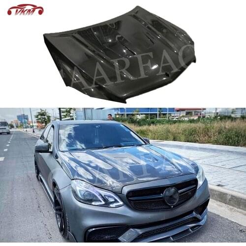 Carbon fiber Front Bumper Engine Hood Bonnet For Benz W212 E Class E200 E220 E250 E300 E350 E63 AMG 2014 2015 2016