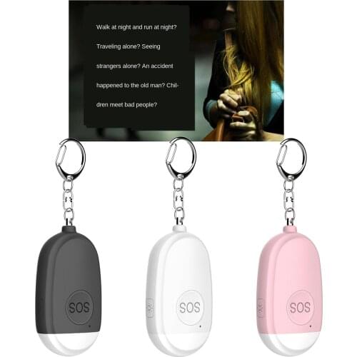 Personal Alarm, Security Alarms Keychain with LED Flashlight, Mini 130DB Panic