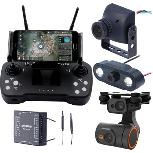 Skydroid T12 2.4GHz 12CH Remote Control With R12 Receiver/Mini Camera/20km Digital Map Transmission For Plant Protection Machine