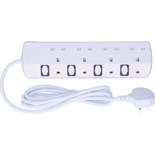 Power Outlet Socket 250V 13A Power Strip 2/3/4/5/6 Outlets Household Extension Socket Adapter Home Power Strip UK Plug