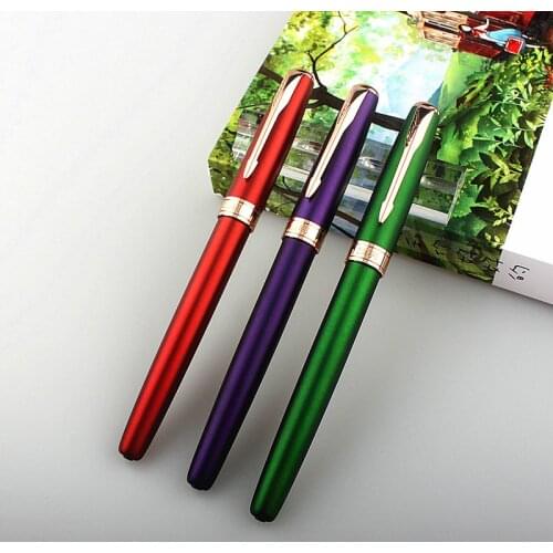 Jinhao Fountain Pen New Luxury Ink Pens High Quality Metal Rose gold Clip Pens Office Gift
