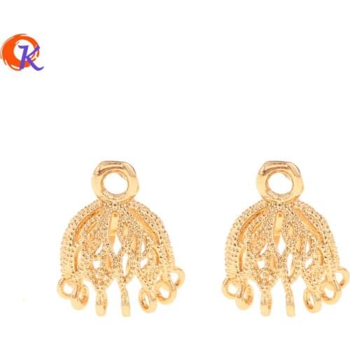 Cordial Design 30Pcs 10*12MM Jewelry Accessories/Hand Made/Genuine Gold Plating/Flower Shape/DIY Jewelry Making/Earring Findings