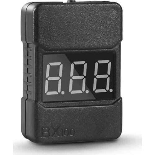 BX100 RC 1-8S Lipo Battery Tester Low Voltage Buzzer Alarm with ABS Shell Super Sound Warning Checker with LED Indicator