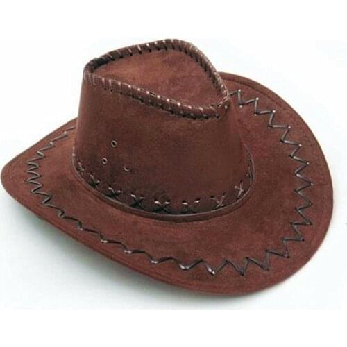 Western Cowboy Hat Suede Cowboy Hat For Gentleman Cowgirl Jazz Cap With Gentleman Suede Sombrero Cap