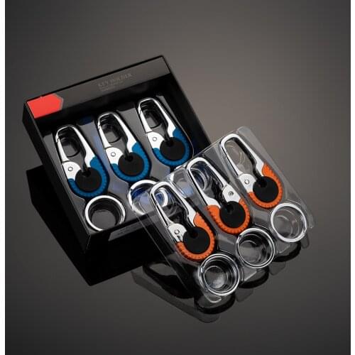 Durable Keychain Hook Stainless Steel Buckle Outdoor Carabiner Climbing Tool Double Ring Car Fishing Keyring Брелок Для Ключей