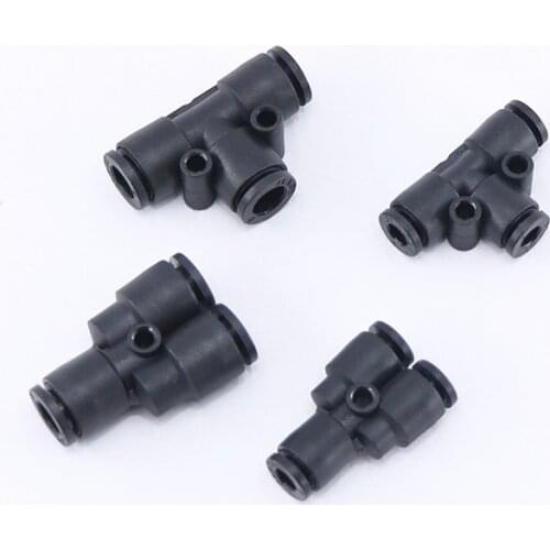1PC T/Y Type 4mm 6mm PY/PE Mini Pneumatic Push In Fittings For Air/Water Hose and Tube Connector