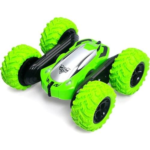 360 Degree Rotation Double-Sided Tipping Bucket Remote Control Toy Car Kids Gift