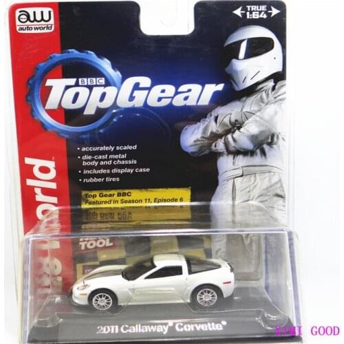 AUTO WORLD AW CARS 1/64 2011 Callaway Corvette Collector Edition Metal Diecast Model Cars Kids Toys Gift