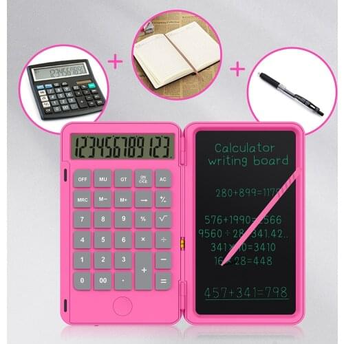 Basic Calculator Rechargeable Standard Function Calculator Notepad Graffiti Board Drawing Board LCD Writing Tablet