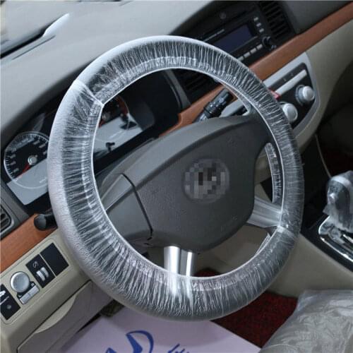 Steering Wheel Cover Car Disposable Plastic Waterproof Car Wheel Cover For Bmw For Audi Funda Volante