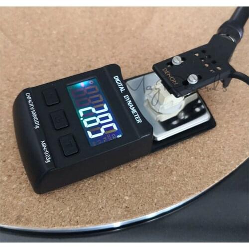 10g/0.01g LCD Digital Dynamomter Turntable Stylus Force Balance Gauge With Calibration Weight