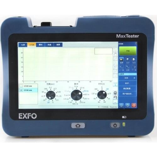 EXFO OTDR MaxTester-720C-SM-1310/1550dB-35/36dB Touch Screen MAX720C-IOLM Fiber Optical Time Domain Reflectometer