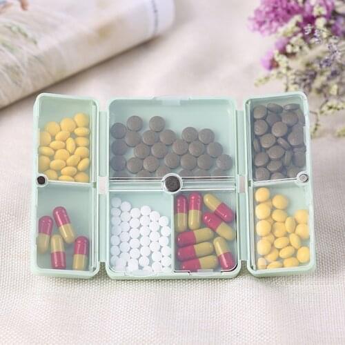1PC Weekly Pill Box 7 Days Foldable Travel Medicine Holder Pill Box Tablet Storage Case Container Dispenser Organizer Tools