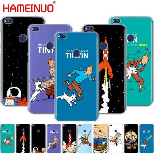 HAMEINUO The Adventures of Tintin Cover phone Case for huawei Ascend P7 P8 P9 P10 P20 lite plus pro G9 G8 G7 2017