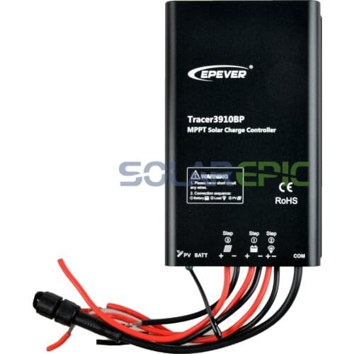 Epever 15A MPPT Solar Charge Controller 12V/24V Waterproof Regulator TracerBP Lithium Battery MPPT Controller 60V/100V PV Input