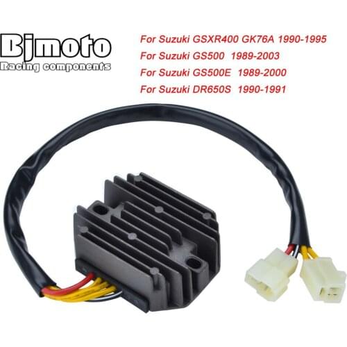BJMOTO Motorcycle Voltage Regulator Rectifier For Suzuki GSXR400 GK76A 1990-1995 GS500 1989-2003 GS500E 89-00 DR650S 1990-1991