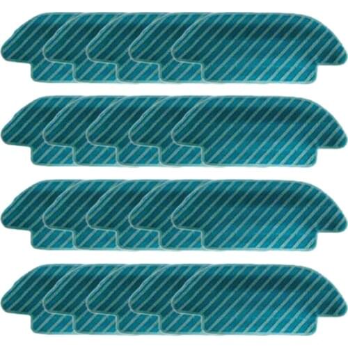 20Pcs Replacement Washable Mop Cloth Rag for Cecotec Conga 4090 5090 Robot Vacuum Cleaner Cleaning Pad Accessories