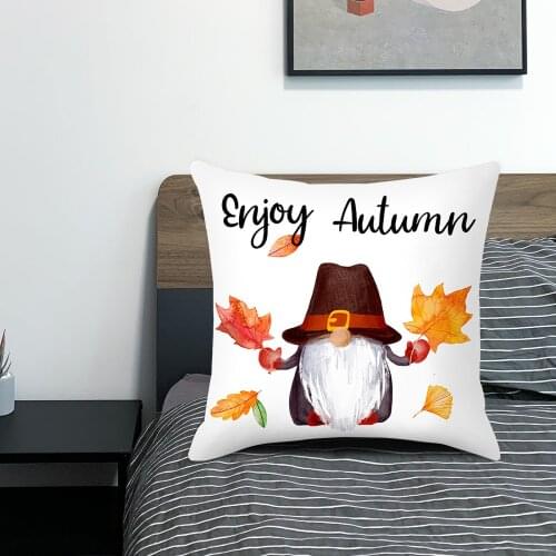 Polyester Autumn Decoration Pillowcases Cotton Linen Home Throw Pillow Case Rural Modern Sofa Room Decorative Cushion Cover