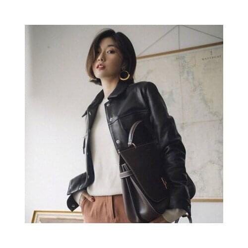 New 2022 Fashion Genuine Sheep Leather Jacket G288