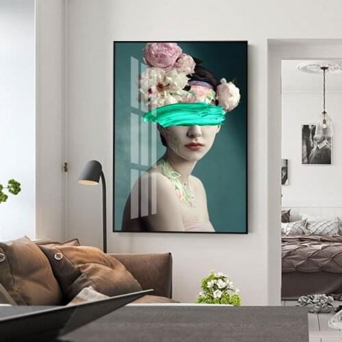 Charming Nordic Modern Graffiti Art Fashion Girl Posters Watercolor Figure Print Canvas Painting Wall Art Picture Room Decor