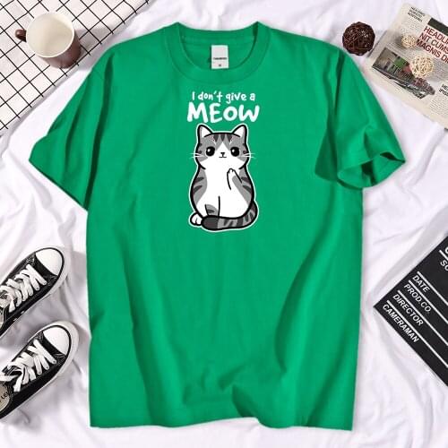 Couple Tops Harajuku Short Sleeve T-Shirt Sweet Style Casual T-Shirt Top Summer Womens T-Shirt Pocket Cat Print