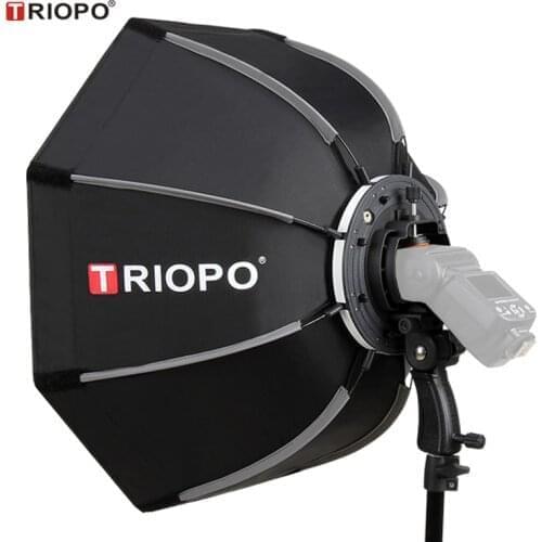 Triopo 90cm Photo Portable Outdoor Speedlite Octagon Umbrella Softbox for Godox V860II TT600 Yongnuo YN560IV YN568EX Flash KS90