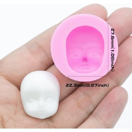 YF362 face Silicone Mold - Resin candy chocolate Polymer Clay DIY Handmade