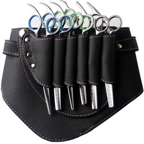 NEW 2019 Hairdresser Barber Hair Scissors Bag Shears Bags Tool Hairdressing Holster Pouch Case With Waist Belt Rivet Clips Bag