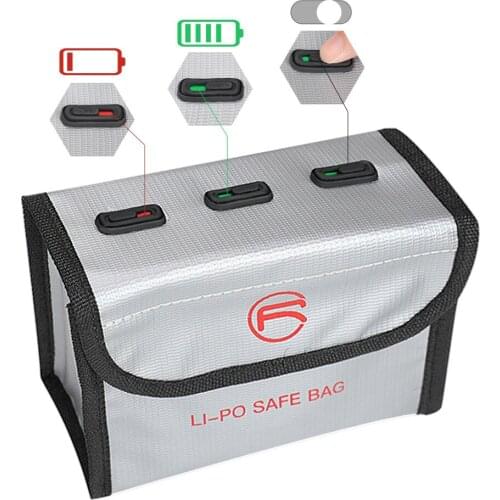 Upgraded for DJI Air 2 LiPo Safe Bag Explosion-proof Protective Drone Battery Storage Pouch Bag for DJI Mavic Air 2 Accessories