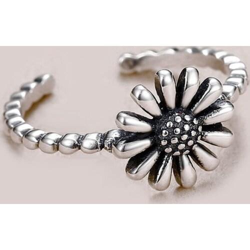 Bohemian Sunflower Rings For Women Vintage Knuckle Finger Ring Trend Geometric Jewelry