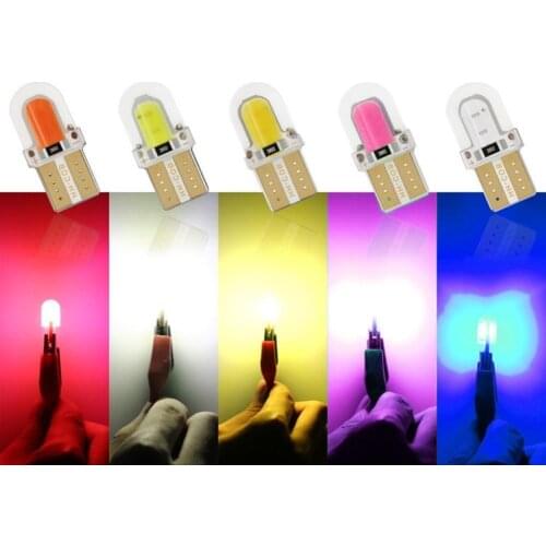 10Pcs T10 100LM COB 4SMD LED Car Width Lamp License Plate Light Reading Bulb