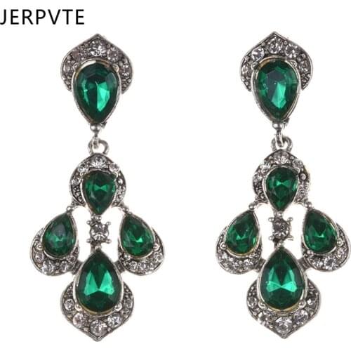 2021Trendy Romantic Female Flower-shaped Long Drop Earrings For Women Earrings Classic Style Party Weeding Jewelry Wholesale