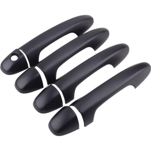 8Pcs Car Cool Black Side Door Handle Cover Trim Decoration Fit for Toyota Tacoma 2016 2017 2018 2019 2020